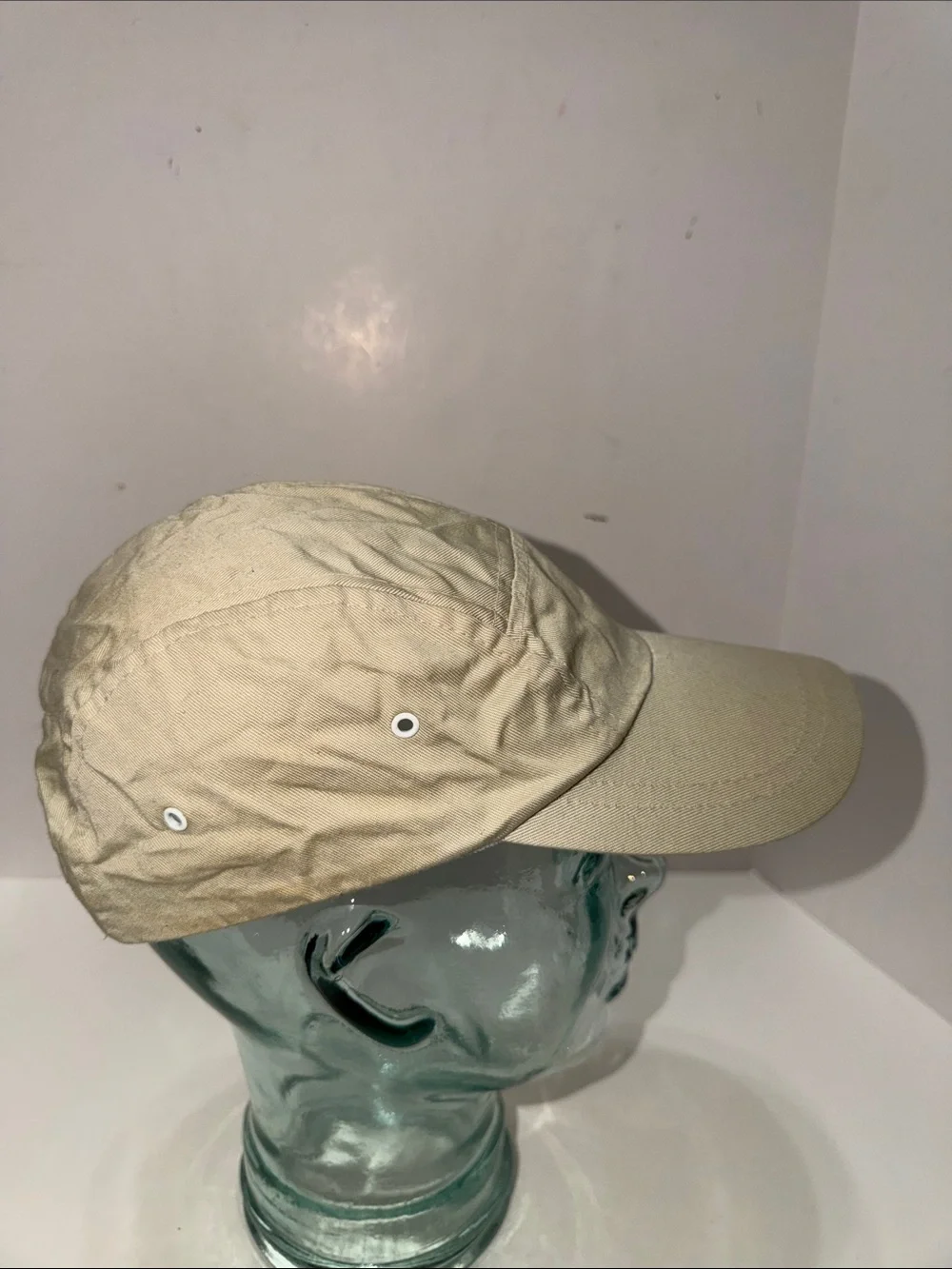Men's Casual 5-Panel Cotton Baseball Cap - Beige